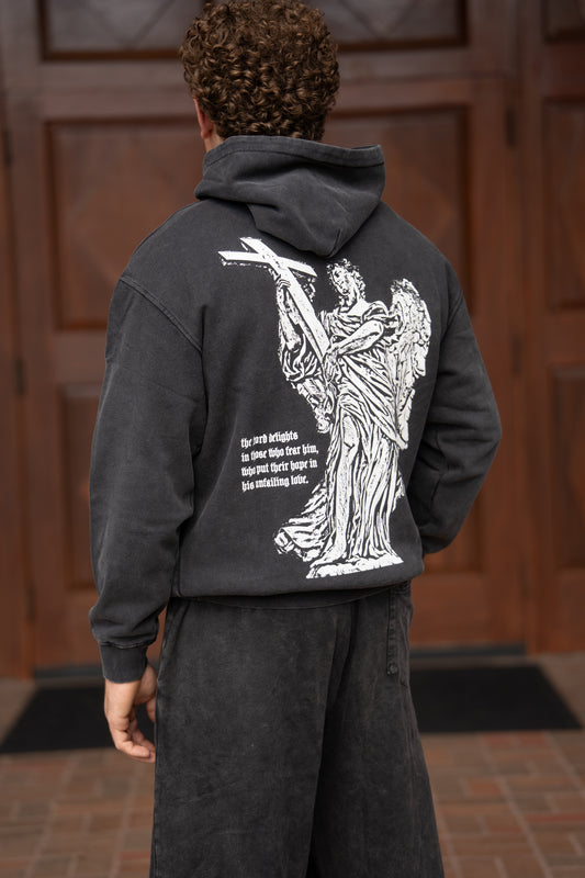 Know Hope Angel Loose Cotton Hoodie