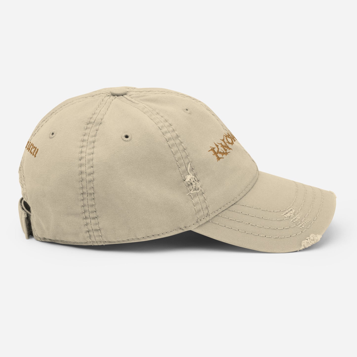Psalm 147:11 Distressed Dad Hat Cream